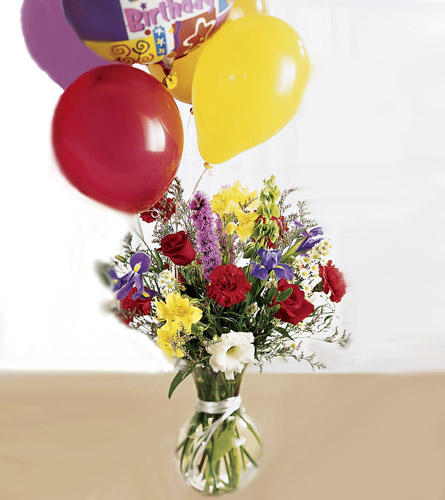 Colour Burst Birthday Arrangement