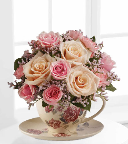 Teleflora's Victorian Teacup Bouquet